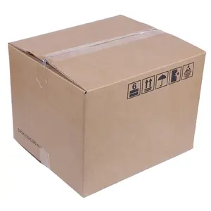 Özel Logo ambalaj süper sert ekspres karton Kraft nakliye kutuları giyim hareketli kutuları oluklu karton posta kutusu