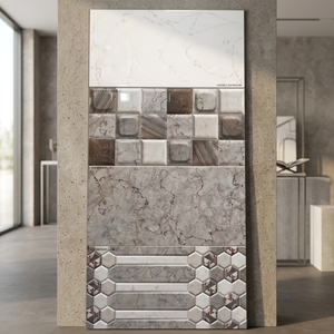 Porcelana brillante Digital 3D 12x24 30x60cm 300x600mm Azulejos de pared de cerámica impresos esmaltados Azulejos de suelo de arcilla modernos para uso público - Product Image 1