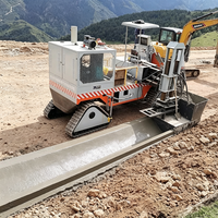 Machine à pavé coulissant pour bordures de trottoirs en béton à commande monoposte pour une pose rapide et simple des bordures et des allées.