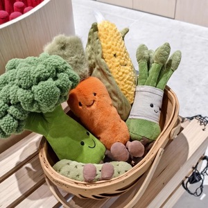 Bouquet de fleurs en peluche tulipes réalistes - Poupées en peluche sur le thème des légumes et des aliments pour la décoration créative de la maison et les cadeaux - Product Image 1
