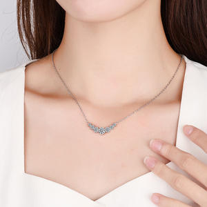 Collar con Colgante de Moissanita de Alta Calidad, 1.7ct 2.8ct, Plata de Ley 925, Chapado en Rodio, Moderno, para Mujer - Product Image 5