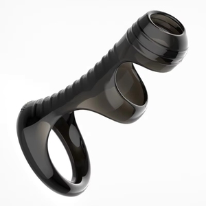 강력한 발기 남성용 페니스 링 TPE 소재 성인용품 지연 사정 커플용 섹스 토이 - Product Image 1