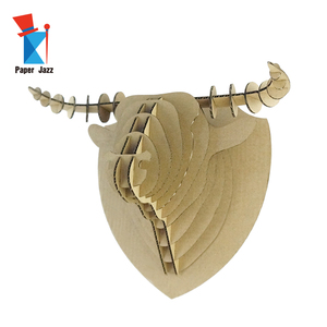 Rompecabezas 3D <span class=keywords><strong>de</strong></span> Cabeza <span class=keywords><strong>de</strong></span> Toro Corrugado: Desarrollo STEAM para Niños, Manualidades - Product Image 1