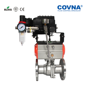 Vanne de régulation pneumatique segmentée en V COVNA 1/2 pouce ANSI Classe 1500 en acier inoxydable - Product Image 3