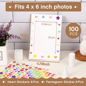 กรอบรูปการ์ดสุขสันต์วันเกิด4x6, 5x7และ8x10กรอบรูปกระดาษแข็งการออกแบบที่กำหนดเอง OEM - Product Image 2