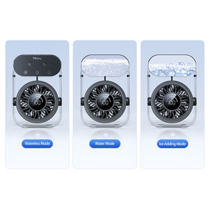 Ventilador de nebulización de refrigeración de sincronización personal portátil recargable de 4000mAh moderno, tres modos de pulverización, ventilador de niebla negro con tres boquillas - Product Image 5