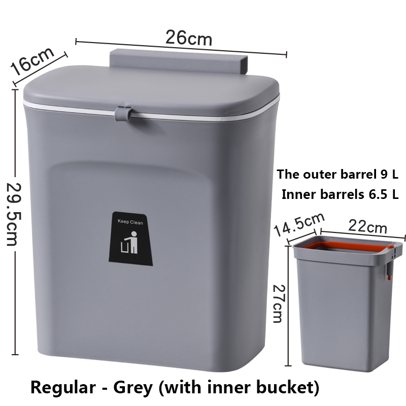 Gris Tipo regular (con cubo interior)