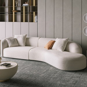 Funda de cojín extraíble para sofá, tela de estilo BEIGE y americano, esquina de espuma personalizada moderna, muebles para sala de estar - Product Image 5