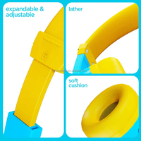 Casque sans fil coloré pour enfants, écouteurs pour enfants avec micro intégré pour les tout-petits, garçons et filles, pour les voyages et l'utilisation de téléphones mobiles