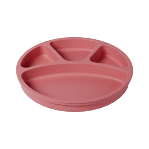 Assiette à dîner en silicone pour enfants, type arc, sans BPA, qualité alimentaire, pour 0-12 mois - Product Image 3