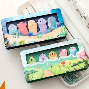 Animal Park Ins Style <b>Memo</b> <b>Pad</b> Cute High Beauty Self-Adhesive Thumb Stickers for Office School Back-to-School Essentials - Product Image 3