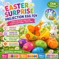 Vente en gros - Promotion : Jouet œuf de Pâques à projection LED, veilleuse surprise qui brille dans le noir, cadeau pour enfants, idéal pour les fêtes de Pâques