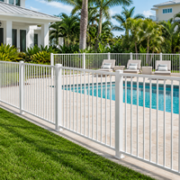 Panneaux de clôture de piscine en aluminium blanc, sécurité enfant, amovibles, pour piscine et villa, anti-rouille 10 ans, vente en gros