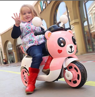 Auto Eléctrico de Juguete para Niños de 1 a 6 Años, Motocicleta de Tres Ruedas con Control Remoto para Niños y Niñas