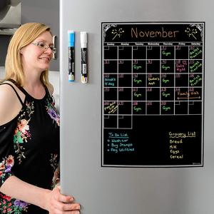Semanal seco borrar calendario junta de mancha resistente tecnología magnética pizarra planificador <span class=keywords><strong>para</strong></span> <span class=keywords><strong>refrigerador</strong></span> - Product Image 4