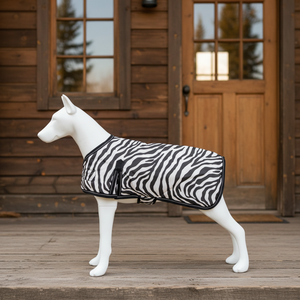 Roupas de Cão Personalizadas com Design Gratuito de Fábrica, Casaco de Cão 600D à Prova de Vento, Quente para o Inverno, Estampa de Zebra Fashion - Product Image 1