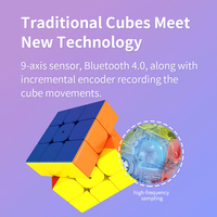MOYU YJ8270 Nouveau AI intelligent bluetooths cube téléphone mobile intelligent en ligne pk racing cube magique 3x3x3 cubes magnétiques jouet d'enseignement