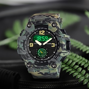 Montre de mode chronographe de luxe, montre sport étanche pour homme, montre numérique, affichage analogique, montre à quartz de luxe - Product Image 5