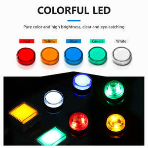 16 मिमी आयत प्लास्टिक सिग्नल इंडिकेटर पिन टर्मिनल सोल्डरिंग लैंप लाइट हाईट लाइट बड़े आकार की चिप नेतृत्व वाली - Product Image 5