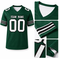 Maillots de football américain personnalisés pour fans, uniformes respirants en tissu mesh, chemises de football américain pour hommes pour les événements festifs et les clubs