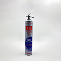 Spray mousse PU blanc haute densité à un composant Texture douce Article de valeur Emballage Mastic adhésif Joint d'étanchéité à base de silicone