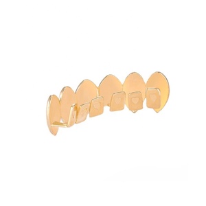 Halloween Vampire Braces laiton avec huile colorée lisse six dents hip hop <span class=keywords><strong>grillz</strong></span> - Product Image 6