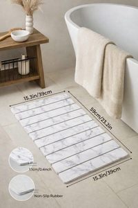 Tapis de séchage de vaisselle à absorption rapide, pliable, en pierre de diatomée, pour comptoir de cuisine - Product Image 3