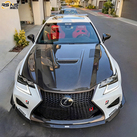 Capot moteur en fibre de carbone véritable pour Lexus GS 2012-2014 GS250 GS350 GS450h, capot ventilé, léger, amélioration de performance, pièces de kit carrosserie