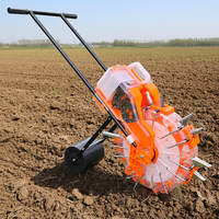 Semoir manuel à maïs 1 rang avec fertiliseur, haute efficacité, modèle JC-S01 de Taizhou, Zhejiang, garantie 1 an, pour semis agricoles