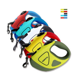 Correa de plomo retráctil grande personalizada de fábrica para perros, entrenamiento al aire libre, luz LED Flash, jogging, nailon, piel de nuevo diseño personalizada - Product Image 1