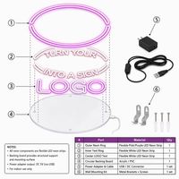 Dropshipping Enseigne néon LED 'It's a Vibe' avec télécommande, Décoration murale pour bureau, chambre, salon, Enseigne personnalisée en PVC