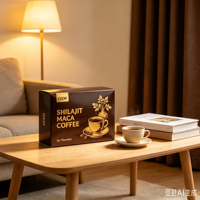 Café Noir Arabica Instantané OEM Personnalisé avec Shilajit et Maca – Aphrodisiaque pour Hommes, Améliore la Vitalité Masculine et Booste l'Énergie