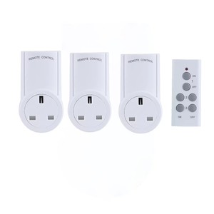 Biểu Tượng Tùy Chỉnh Đa Chức Năng Anh Cắm Ổ Cắm Nhà Thông Minh Rf433.92mhz Điều Khiển Từ Xa Ổ Cắm Điện Ba Mảnh Ổ Cắm Bộ - Product Image 1