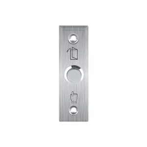 Bouton de sortie de porte pour système de contrôle d'accès Bouton poussoir de déverrouillage de porte Acier inoxydable Luxe 3A 12VDC 3A 36VDC Max 2 ans