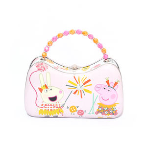2024 nouveau sac en métal mignon <span class=keywords><strong>petit</strong></span> cochon motif avec poignée de couleur bonbon - Product Image 5
