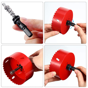 60mm bis 200mm Bimetall-Lochs äge mit Dorn HSS M42 Loch bohr schneider für Holz Aluminium Kunststoff Eisen - Product Image 6