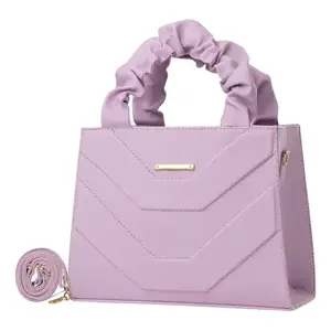 Bolso de Mano para Mujer Fana Imala, Color Lila, Bordado, con Cierre, Estilo Dama, Forro de Seda, Borla, una Correa, Bolso de Fiesta - Product Image 4