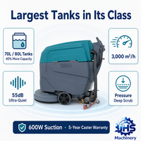 LM-W520 Autolaveuse autotractée pour hôpitaux, bureaux et lieux silencieux |   Système Ultra-Silencieux 55 dB avec Réservoirs 70L+80L, Débit de 3000 m²/h, Entretien Sans Outil