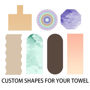 منشفة يوغا مزدوجة الجوانب من الألياف الدقيقة صديقة للبيئة مع سيليكون مانع للانزلاق 183 سم للجنسين مع شعار مخصص لليوغا والبيلاتس - Product Image 3