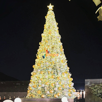 Sapin de Noël géant LED moderne en spirale de haute qualité 2025, sur pied, pour extérieur, écologique, personnalisable, à brancher