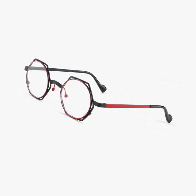 Brand Designer Fashion Personality Colorful  Optical Frames Metal Eyeglasses Frames