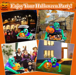 <span class=keywords><strong>Zombie</strong></span> rampant gonflable d'Halloween avec citrouille, décoration extérieure lumineuse à LED - Product Image 6