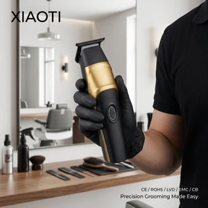 Fournisseur de tondeuses à <span class=keywords><strong>cheveux</strong></span> professionnelles sans fil, rechargeables par USB, avec lame en acier inoxydable, OEM. - Product Image 5