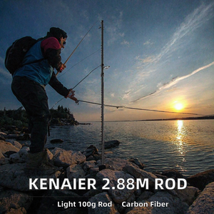 Caña de Pescar de Fibra de Carbono para Spinning y Casting, 2.88m, 100g, Acción Media, Mango de EVA, para Pesca de Lubina en Río, Lago y Mar, OEM - Product Image 2