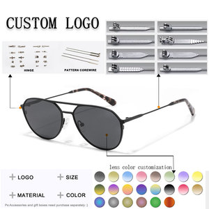 Gafas de Sol de Piloto Unisex, Montura Ovalada de Metal, Lentes Degradadas, 100% Protección UV, Uso en Exteriores, Adultos - Product Image 2