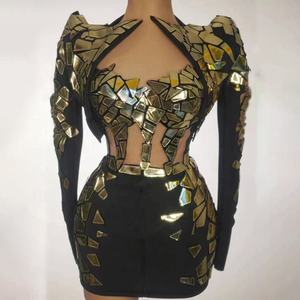 Costumes de scène à paillettes, robes de danse pour discothèque, bar, robes de spectacle de mannequins, robes de fête, robes de réunion de fin d'<span class=keywords><strong>année</strong></span> - Product Image 2