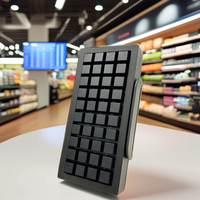 Precio de fábrica, Mini teclado de cajero POS programable de 40 teclas con lector de tarjetas magnéticas KB40 para sistema POS