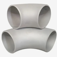 Coude en aluminium ASTM 7A04, DN150 SCH20, 60 degrés, raccord de tuyauterie avec surface peinte pour les pipelines industriels côtiers américains