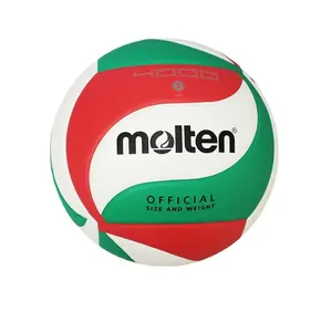 Voleibol şişme mikrofiber PU boyutu 5 erimiş voleybol topu 5500 veya 5000 için eğitim veya maç