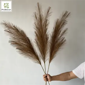 Wholesale Wedding Party Decoration Artificial Reed Flowers Feather Natural White Pink Pampas Grass Flower